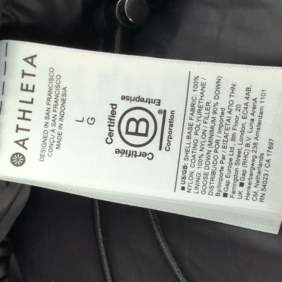 Athleta Alicia Keys Golden Aura Down Puffer Jacket - Picture 8 of 8